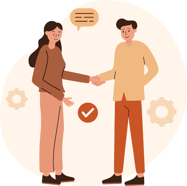 Illustration representing Mantita Games as a friendly, focused studio