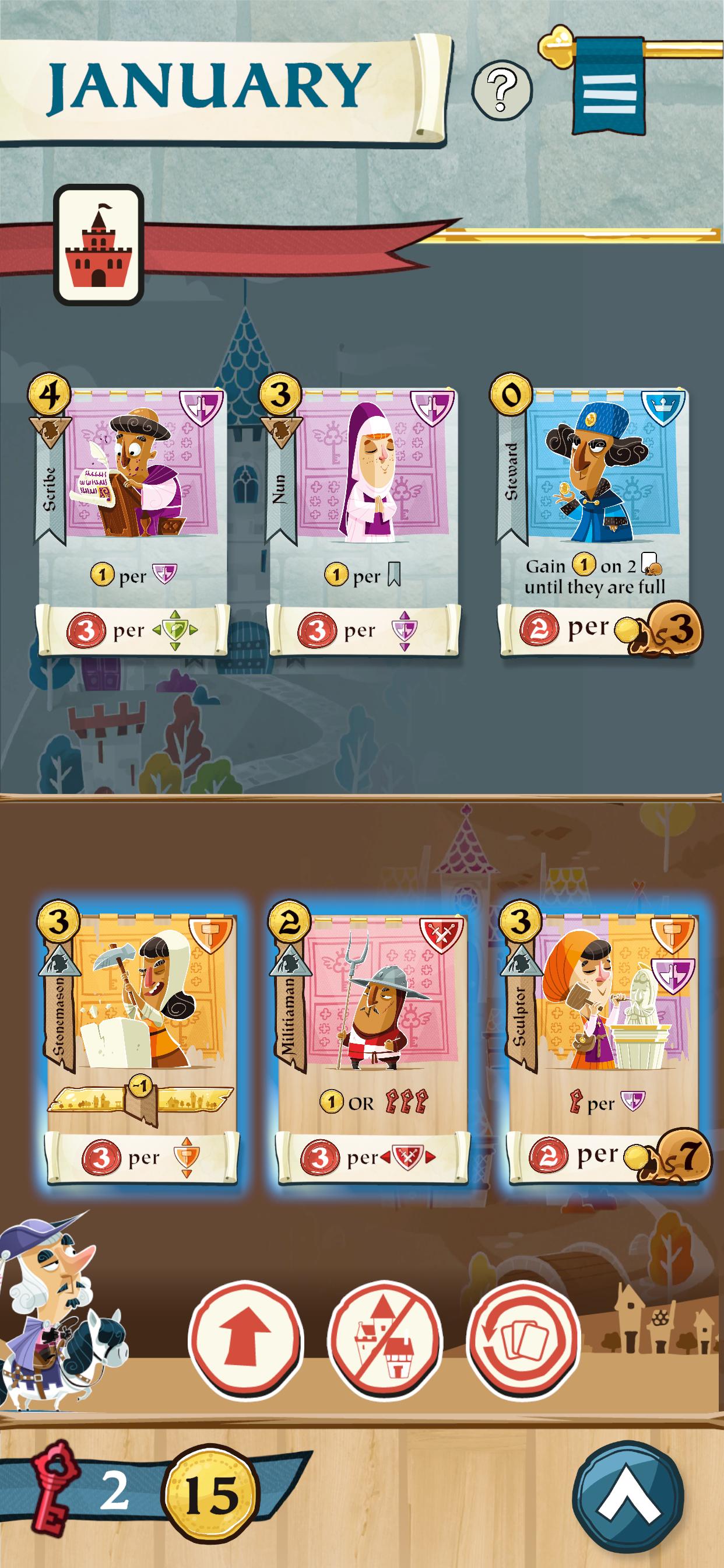 Castle Combo digital gameplay